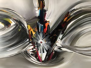 Gena - Abstract “ Storm” kopen? Bied vanaf 250!
