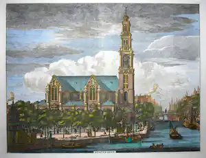 Jan Luyken - Westerkerk Amsterdam - kopergravure in kleur uit 1694 kaufen? Bieten Sie von 125!