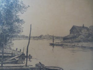 Willem Witjens - Ets Haventje 1929 kopen? Bied vanaf 65!