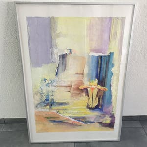 Helen Westgeest - Gemengde techniek op papier, Overpeinzingen - Ingelijst (Groot) kopen? Bied vanaf 75!