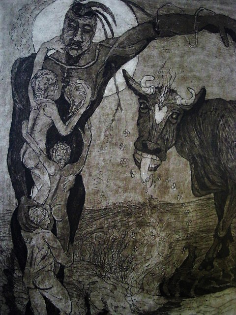 Nel Kleijn - Fraaie Ets/Aquatint 1e staat "Pluk de Dag" gesigneerd 1979 kopen? Bied vanaf 1!