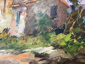 Niet of onleesbaar gesigneerd - Huis op heuvel. kopen? Bied vanaf 1!