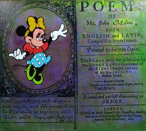 Jan Bollaert - Gemengde techniek op board, Milton (Groot) verkocht voor € 1!