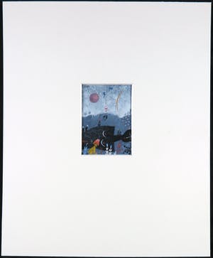 Leon Savelsberg - Gouache op papier, Sleeping kopen? Bied vanaf 1!