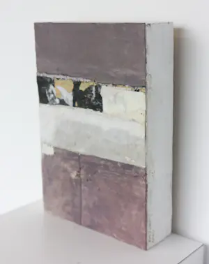 Ron van der Werf - Uniek werk in gemengde techniek op hout / wandobject, Zonder titel kopen? Bied vanaf 125!