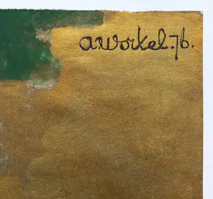 Ans Wortel - Groen goud, gouache (groot) kopen? Bied vanaf 375!