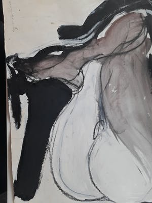 Diane Bogaerts - Naakte vrouw/erotiek. Gouache op papier/zonder lijst/gesigneerd kopen? Bied vanaf 90!