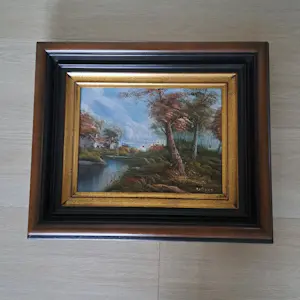 Robert De Man - Landschap met rivier en boerderij kopen? Bied vanaf 75!