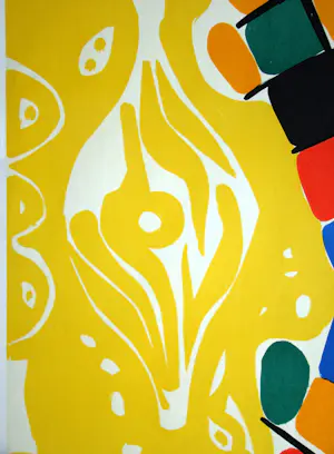 Ernst Wilhelm Nay - Compositie - 1966 - Originele lithografie - Mourlot kopen? Bied vanaf 160!