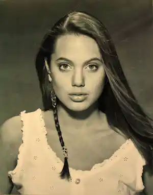 Harry Langdon - "Angelina Jolie" - Fotoshooting" 11.01.1991 - Los Angeles - Blindstempel vendu pour 81€ !