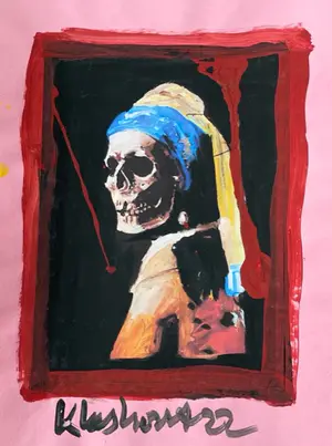 Peter Klashorst - Meisje met de parel kopen? Bied vanaf 69!