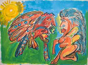 Glenn Kallasingh - Gitana - gesigneerde zeefdruk verkocht voor € 45!