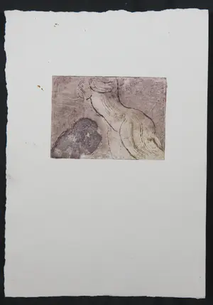 Luis Filcer - Lot van 5 unieke werken op papier (monotype), Naaktstudies / figuren kopen? Bied vanaf 1!