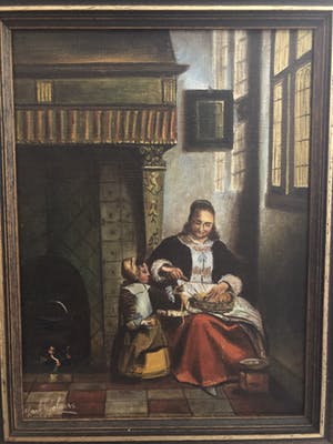 Niet of onleesbaar gesigneerd - wachtend op de appel kopen? Bied vanaf 1!