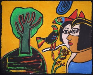 Corneille - Carborundum op geschept papier, Le venue du printemps (Groot) kopen? Bied vanaf 500!