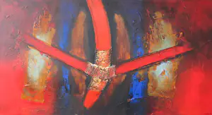 Hans Vanhorck - Olieverf op doek, Tangled abstract (groot) kaufen? Bieten Sie von 200!