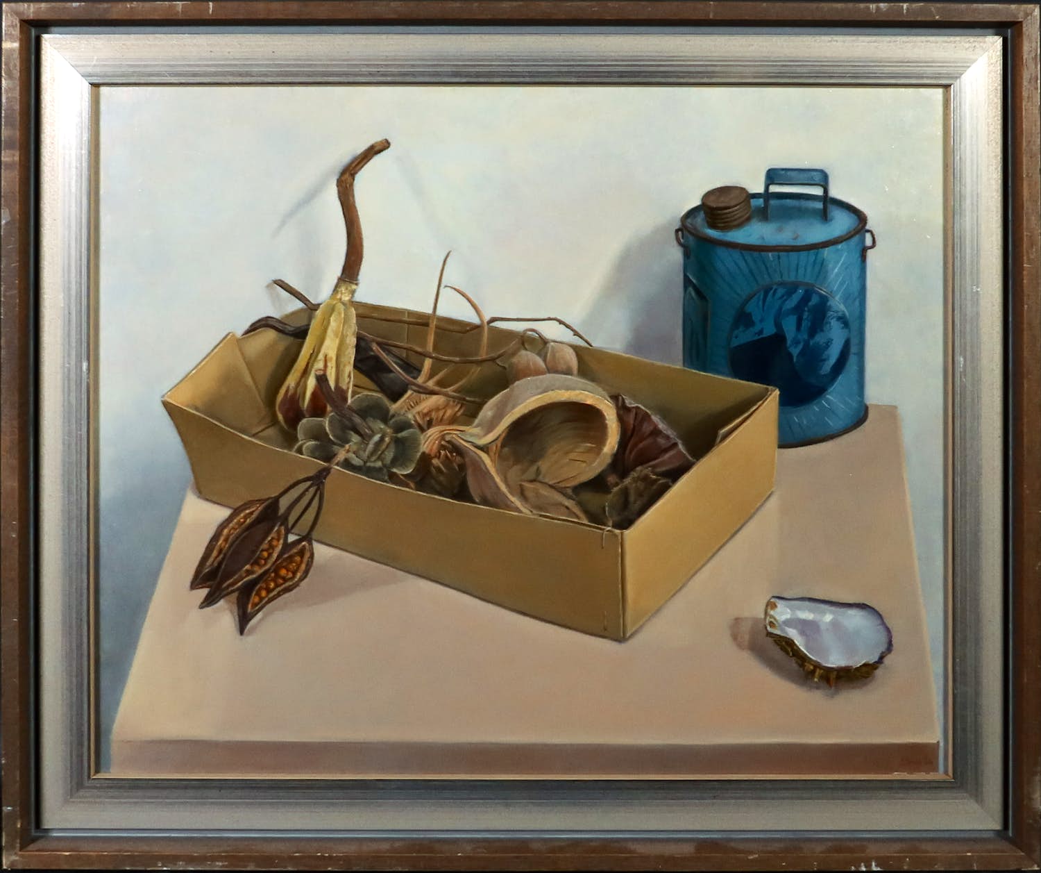 Sjoerd Bras - Olieverf op paneel, Exotische vruchten II - Ingelijst verkocht voor € 50!