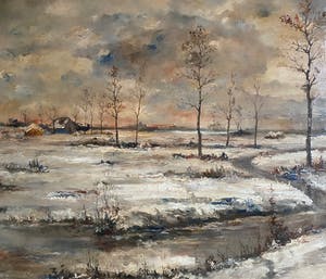 Prosper De Roover - Uitgestrekt Sneeuwlandschap kopen? Bied vanaf 149!