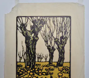 Arie Zonneveld - Arie Zonneveld - Wilgen - handgesigneerde houtsnede kopen? Bied vanaf 275!