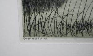 Dirk Harting - Ets - Verstild waterlandschap omgeving Haarlem kopen? Bied vanaf 60!