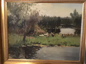Arie Zwart - Eenden bij de oude riet schoof te Nieuwkoop kaufen? Bieten Sie von 450!