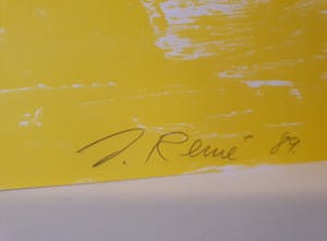 Jorg Reme - zonder titel - zeefdruk - gesigneerd - 200 ex - 1989 kopen? Bied vanaf 35!