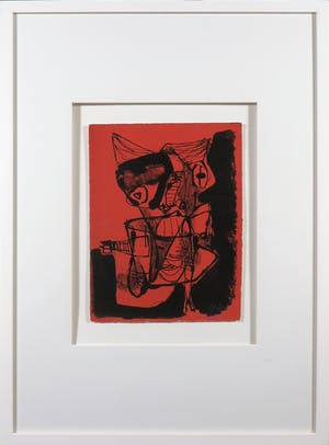 Karel Appel - Litho uit de uitgave Rhapsodie de ma nuit - Ingelijst kopen? Bied vanaf 300!