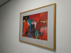 Gerriet Postma - Zonder Titel (1991) Postma: "Ik ben alleen maar verf''. kopen? Bied vanaf 195!