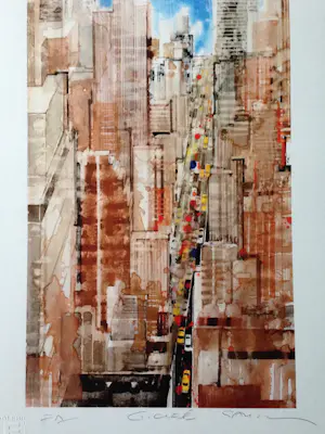 Gottfried Salzmann - Gesigneerde giclée - "NY Perspective I" - EA kopen? Bied vanaf 120!