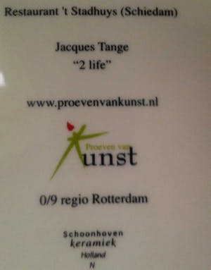 Jacques Tange - Bord "2 life" kopen? Bied vanaf 25!