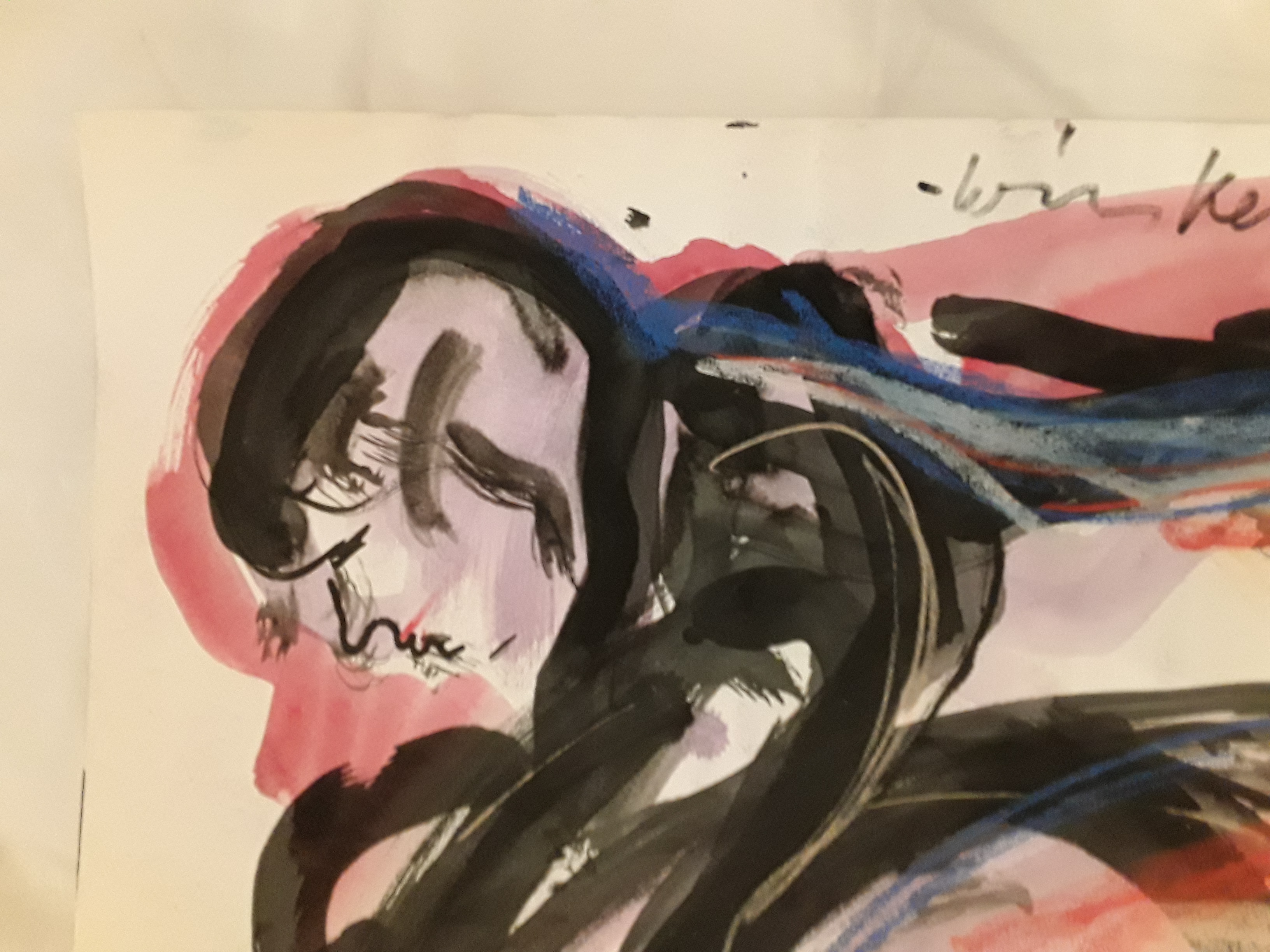 Arien Winkel - Spuitbus,pastel,acryl,titel la Desiree. kopen? Bied vanaf 15!