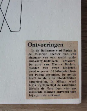 Siep van den Berg - collage/stifttekening - 1976 kopen? Bied vanaf 50!