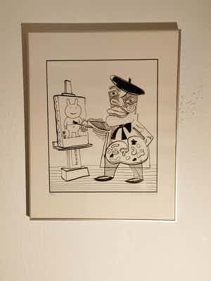 Kamagurka - ...Realisme op doek...zeefdruk uit 1990 verkocht voor € 175!