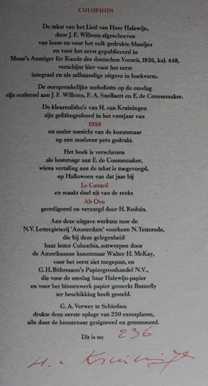 Harry van Kruiningen - Halewijn 8 gesigneerde litho's - 1955 kopen? Bied vanaf 250!