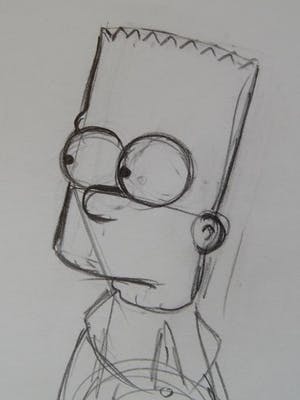 Matt Groening - originele tekening Bart, The Simpsons, + certificaat kopen? Bied vanaf 250!