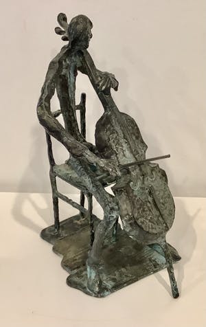 Brons (Onbekend) - Cello speler kopen? Bied vanaf 300!