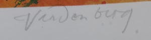 Adje Vandenberg - Zeefdruk, F.C. Zwolle - Ingelijst kopen? Bied vanaf 40!