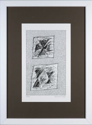 Jan Schoonhoven - Zeefdruk uit het portfolio Formatie - Ingelijst kopen? Bied vanaf 1!