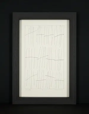 Jan Schoonhoven - Besonderes Werk : Offset Lithografie - épreuve d’artiste - hochwertig gerahmt kopen? Bied vanaf 1190!