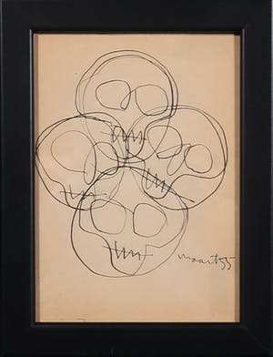 Siep van den Berg - Inkttekening, Schedels - Ingelijst kopen? Bied vanaf 55!