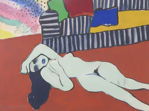 Corneille - Zeefdruk, Liggend naakt - Ingelijst kopen? Bied vanaf 1!