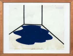 Willem van der Sluis - Gemengde techniek op papier, Zonder titel - Ingelijst verkocht voor € 50!