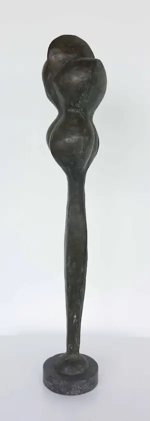 Ed van Teeseling - Groot bronzen beeld, Femme-Fleur kopen? Bied vanaf 500!