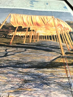Christo - Christo - Handgesigneerd exemplaar The Gates - Ingelijst kopen? Bied vanaf 150!