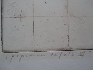 Eugene Jongerius - Litho "Papieren tafels VI" kopen? Bied vanaf 25!