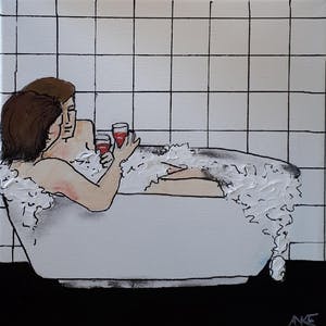 Anke Peddemors - badderen met een wijntje kopen? Bied vanaf 22!