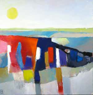 Philip Vencken - Olieverf op doek, Irish landscape I (Groot) verkocht voor € 100!