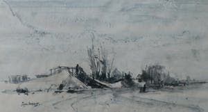 Poppe Damave - Tekening: "Voor Godfried" kopen? Bied vanaf 1!