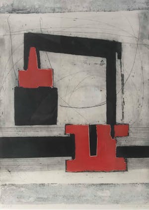 Cees Kortlang - Aran Port - ets, ingelijst kopen? Bied vanaf 50!