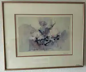 Buy Anita Duijf - 2x grafiek bloemen? Bid from 100!